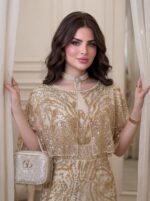 ⁦فستان تور بيج شك من الخرز و الترتر⁩ - الصورة ⁦6⁩